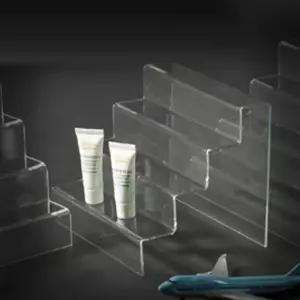 아크릴 상품진열대 계단형 절곡 4단 150 중형소품 전시대 받침대 투명선반 촬영 거치대