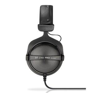 베이어다이나믹 DT 770 PRO 80옴 오버이어 스튜디오 헤드폰, 그레이 색상. 밀폐형 디자인, 전문 녹음 및 모니터링용 유선