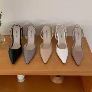 여성샌들 데일리 스틸레토 슬링백 직장인 구두 하이힐 굽9cm