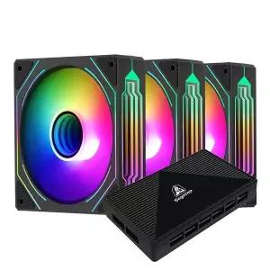 Segotep HB12 ARGB PWM (컨트롤러/3팩, 블랙)