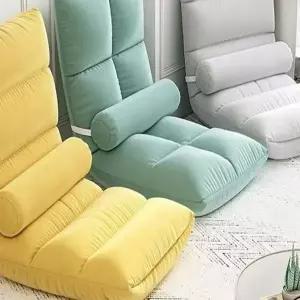 좌식 쿠션 패브릭 창가 다리없는 저상형 자취방 등받이