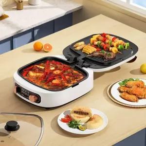 양면 전기 팬 업소용 그릴