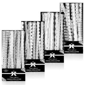 레이스 스티커, 120PCS 화이트 스크랩북 스티커 장식 빈티지 웨딩 공예 용품 사진 액자