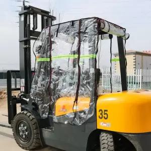 지게차 천막 투명막 방풍 가림막 중장비 크레인 비닐 차양막 비막이 레인