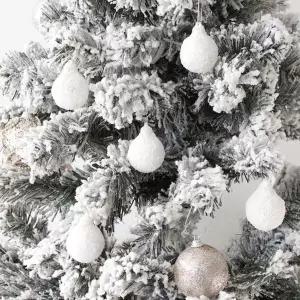 [하프클럽/셀러허브]트리장식 미니 스노우볼 반짝이 가루 동그란 눈모양