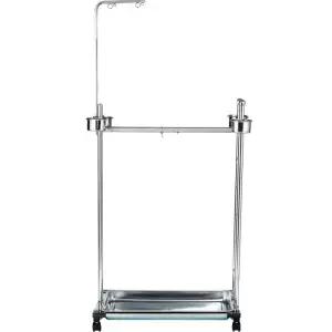 앵무새횃대 훈련 받침 배변판 스테인리스 횃대 앵무새 놀이터