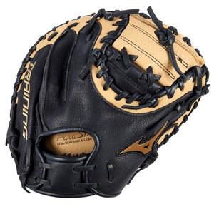 MIZUNO FRANCHISE 야구 훈련 포수 장갑 블랙-탠 MITT FIELDERS | RH BASEBALL 76.2CM(30인치)