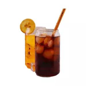 비어 글라스캔 유리컵 (2p 500ml) DK74주스 카페잔 물잔 글라스잔 음료잔 카페물 홈카페 투명 내열