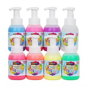 뭉게구름물감 x 8색 거품물감300ml 세트