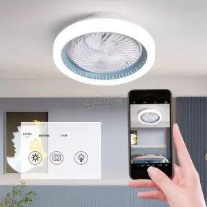 서큐라이트 팬 LED 6단 선풍기 조용한 회전 레일 리모컨 스윙