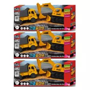 중장비 트럭 포크레인 건설놀이 자동차 크리스마스 X3 BNA