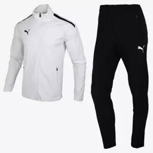 푸마 흰색자켓+블랙바지 경량스판 한벌트레이닝 데일리코디아이템 핏좋은 런닝복 헬스복 아빠선물 심플룩