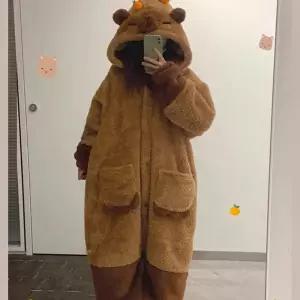 러블리 카피바라 동물 디자인 오버핏 수면 파자마