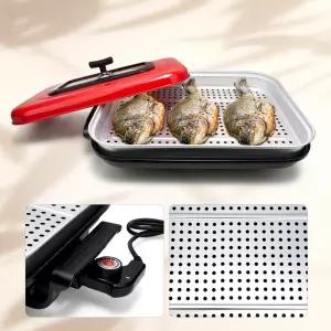 국산 멀티 대형 와이드 전기 구이 전골 그릴 찜팬