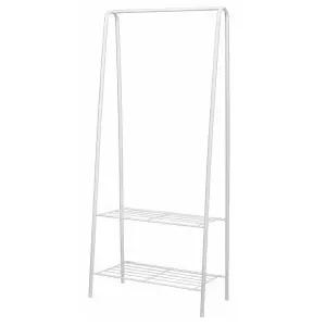 미니 옷걸이 행거 무광 A형 600 2단선반 그란데 행거 간이행거