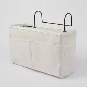 침대 사이드 수납포켓(화이트) 걸이식 수납정리함
