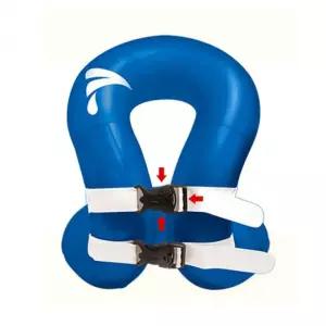 수영 보조용품 튜브형 구명조끼 안전 버클형 물놀이 부력대 블루 25KG