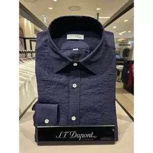 [듀퐁](김해점)26년SS 신상품 레이온, 나일론 소재 린넨 믹스 소재 긴소매 슬림핏셔츠 SE6SM21LS313SNY