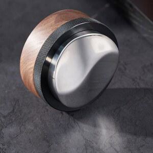 쿠시가 53.3mm 에스프레소 디스트리뷰터 조절형 깊이 레벨러 53mm 54mm 포터필터 호환 커피 탬핑 보조 도구