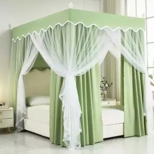 유럽풍 침대텐트 사각텐트 수면 사각 암막커튼 난방 모기장