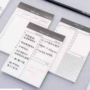 플래너 메모장 휴대용 노트 주간 월간 일정 관리 패드 스케줄러 다이어리 무지 공책