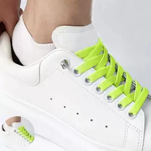 매듭없는 고탄력 클립 운동화끈 형광 매듭없는신발끈 안풀리는신발끈