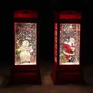 공중전화박스 모양 산타 눈사람 워터볼 led 조명장식_18705658_667501