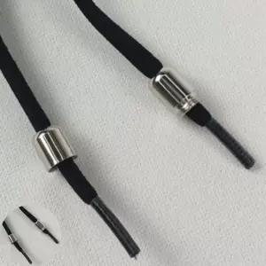 매듭없는 스판신발끈 클립 운동화끈 검정 105cm 신발끈