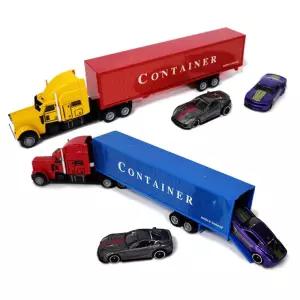 꼬마 자동차놀이 미니카 메탈트레일러 어린이용 도로 아기선물