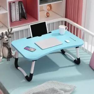 [하프클럽/셀러허브]스탠다드 접이식 좌식책상 D-2(블루) 베드테이블