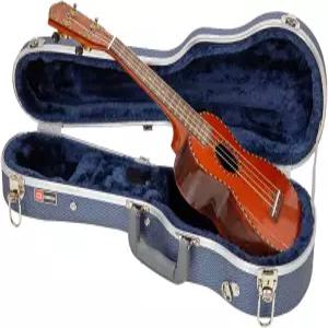 크로스록 0현 소프라노 우쿨렐레 초경량 ABS 몰드 하드 케이스 인 블루 (CRA860SUBL)