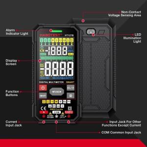 HABOTEST HT127A/B 디지털 멀티미터 자동 범위 DMM 트루 RMS NCV AC 전압계 6000 카운트 스마트