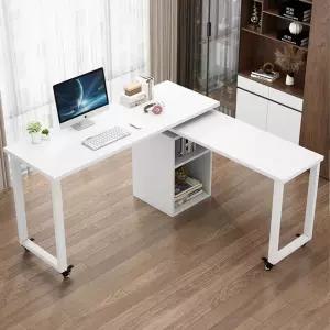 회전식 ㄱ자 책상 데스크 책장 사무용 기역자 서재 사무실