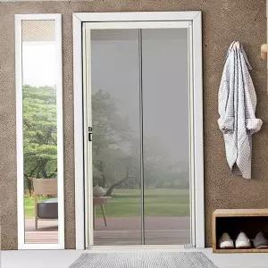 [원일안전] 방충문 현관 자동 방충문 모기장 방충망 출입문 여닫이 접이식 슬라이딩 미세 (본품)