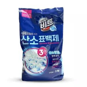 흰옷얼룩제거 LION 때가 비트 산소 표백제 분말 O2 3kg