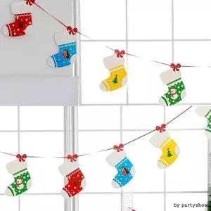 크리스마스 크리스마스파티가랜드선물양말 파티용품_18988052_667501