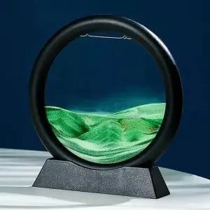 탁상용 그린 모래 액자 디자인소품 블랙 아트_18988021_667501