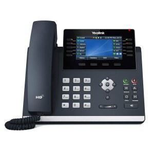 Yealink T46U IP Phone, 16개의 VoIP 계정. 4.3인치 컬러 디스플레이. 듀얼 USB 2.0, 포트 기가비트 이더넷, 802.3af PoE, 전원 어댑터 미포함 (SIP-T46U)