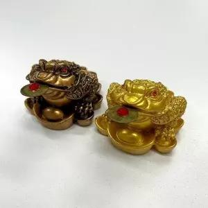 돈 들어오는 풍수 재물 금두꺼비 받침 세트_18986622_667501