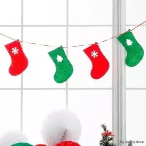 파티용품 성탄절 크리스마스 펠트가랜드산타양말_18987950_667501