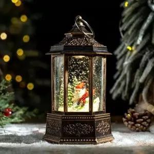 LED 크리스마스 스노우볼 오르골 앤틱 랜턴 워터볼_19060562_667501