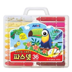 아모스 파스넷크레파스 36색 꾸미기 학용 학습 준비 오피스 사무