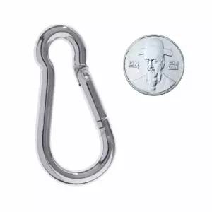 땅콩 강철 카라비너 6mm 중형 12개 - 비나 스틸비너 스테인레스 캠핑 텐트