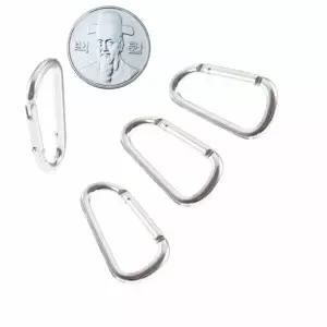 삼각 알루미늄 카라비너 4mm 소형 16개 - 비나 경량비너 알미늄 캠핑 텐트