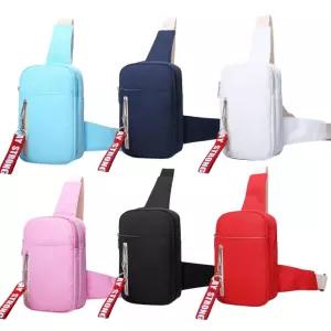 심플 웨이스트 보조가방 남여공용 슬링백 예쁜 스타일 크로스 여성허리폰가방