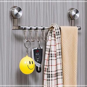 [2개구성] 수건행거 걸이 무타공 수건 슬리퍼 흡착 선반 타월 벽수납 거치대 벽행거 다용도 식 HWFFO78G