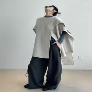 자켓 망토코트 프리사이즈 숄카라코트 루즈핏 자켓 여성