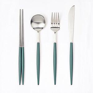 [2개구성] 신혼부부 예쁜 양식기 가벼운 샤틴 커트러리 에펠 티타늄 BHWAD3A33