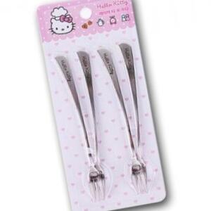 [2개구성] 헬로키티 간식 커트러리 4P 케이크 주방용품 식기세트 미니 AEWC7E1E0