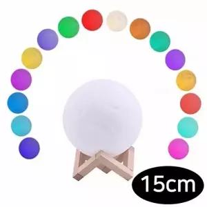 ( )키즈맘아트 아이방무드등 달님 무드등 15cm (레인보우 멀티컬러)